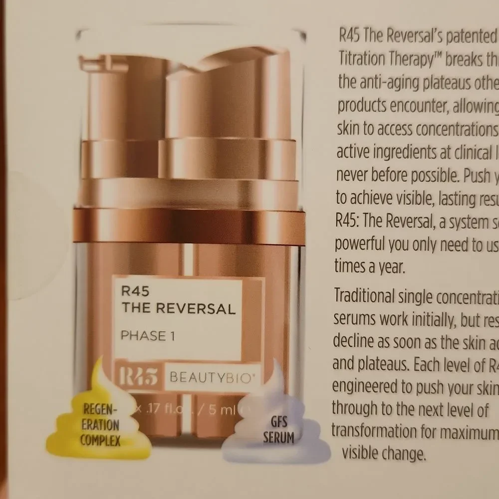 BeautyBio R45 The Reversal 3-Phase Skin Transforming Treatment NIB